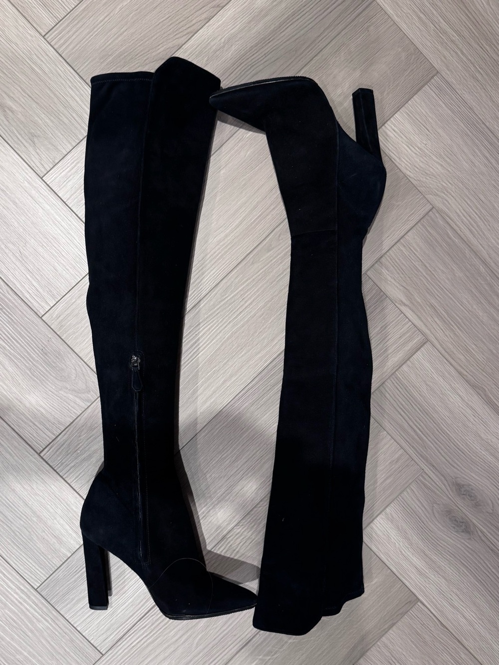 Stella Luna Classic Black Over-The-Knee High Heel Boots